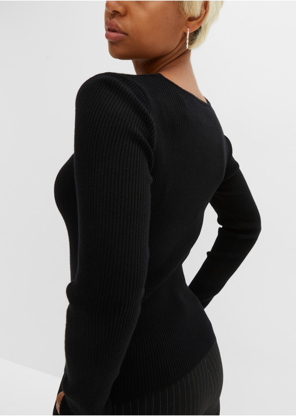 T-shirt en maille style corset