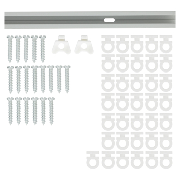 Intensions complete set gordijnrail Basic aluminium 300 cm