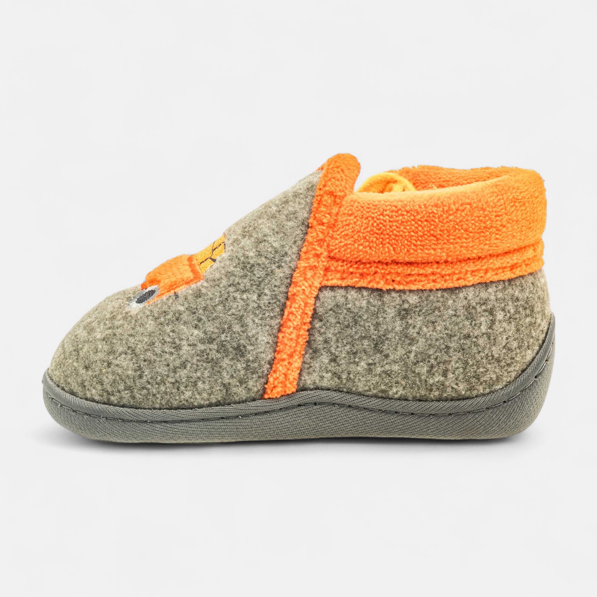 Pantoufles botillons zippés Bébé garçon kaki
