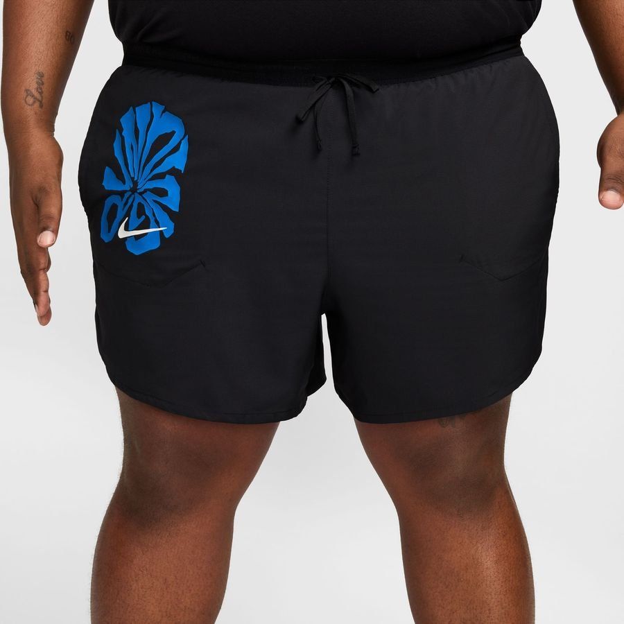 Nike Short Running Dri-FIT Stride Energy - Noir/Bleu