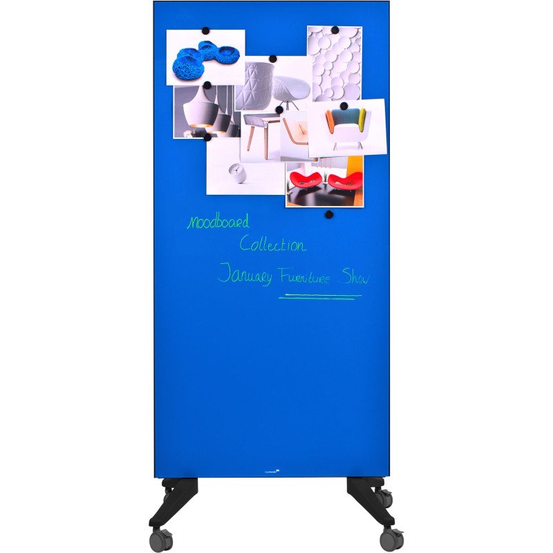 Tableau en verre mobile Legamaster 90 x 195 cm