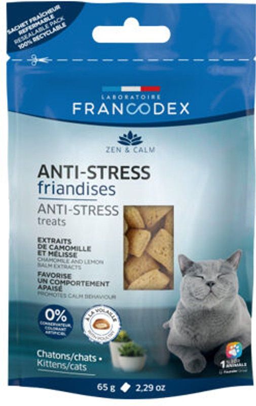 FRANCODEX - Anti-Stress - Kattenlekkernijen - 65 g