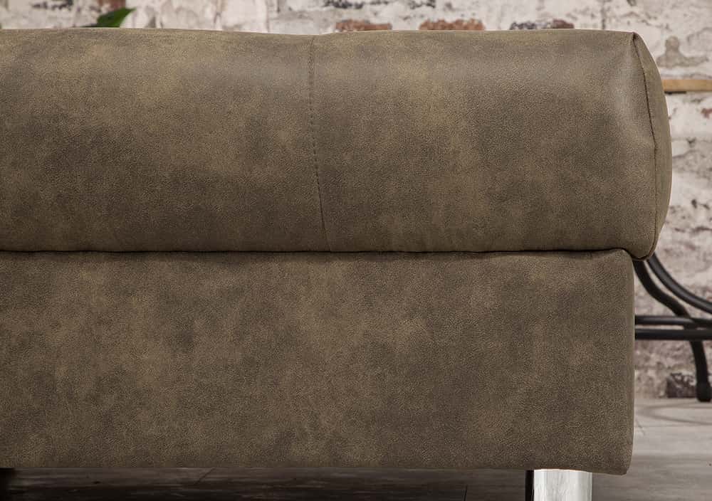 Moderne XXL Wohnlandschaft KENT 305cm taupe Federkern Bigsofa inkl. Hocker