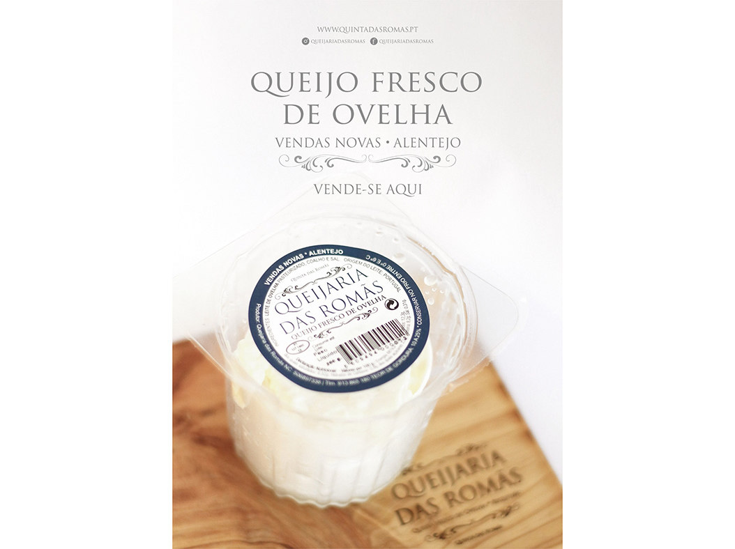 QUEIJO OVELHA FRESCO QUINTA DAS ROMÃS 120G