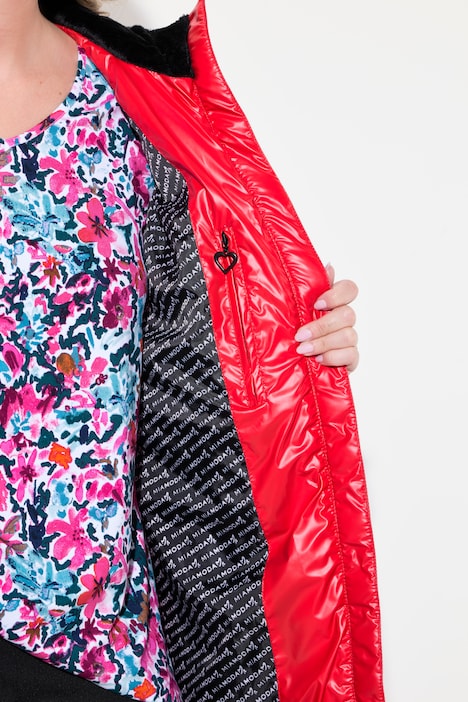 Steppjacke, Kapuze, 2-Wege-Zipper