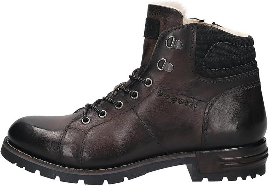 Bugatti Leren veterschoenen dark grey