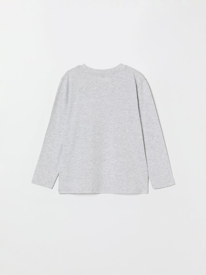 Pacote com 4 camisetas lisas de manga comprida - Brancas