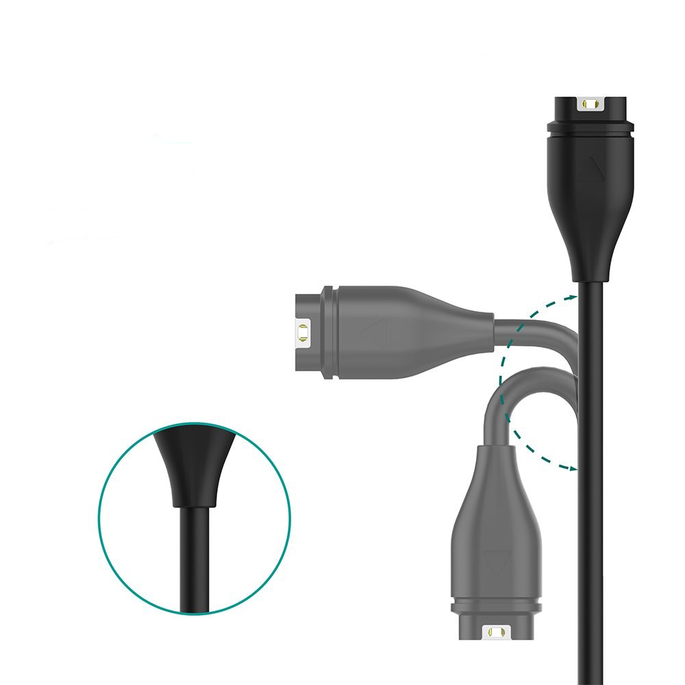 (1m) Garmin Venu USB C Fast Charging Ladekabel - Schwarz