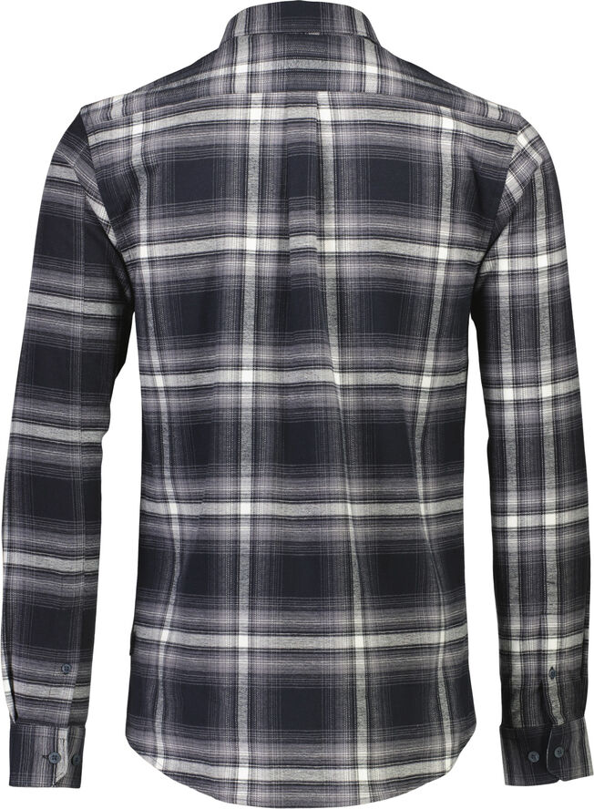 Lindbergh Brushed checked shirt L/S Black