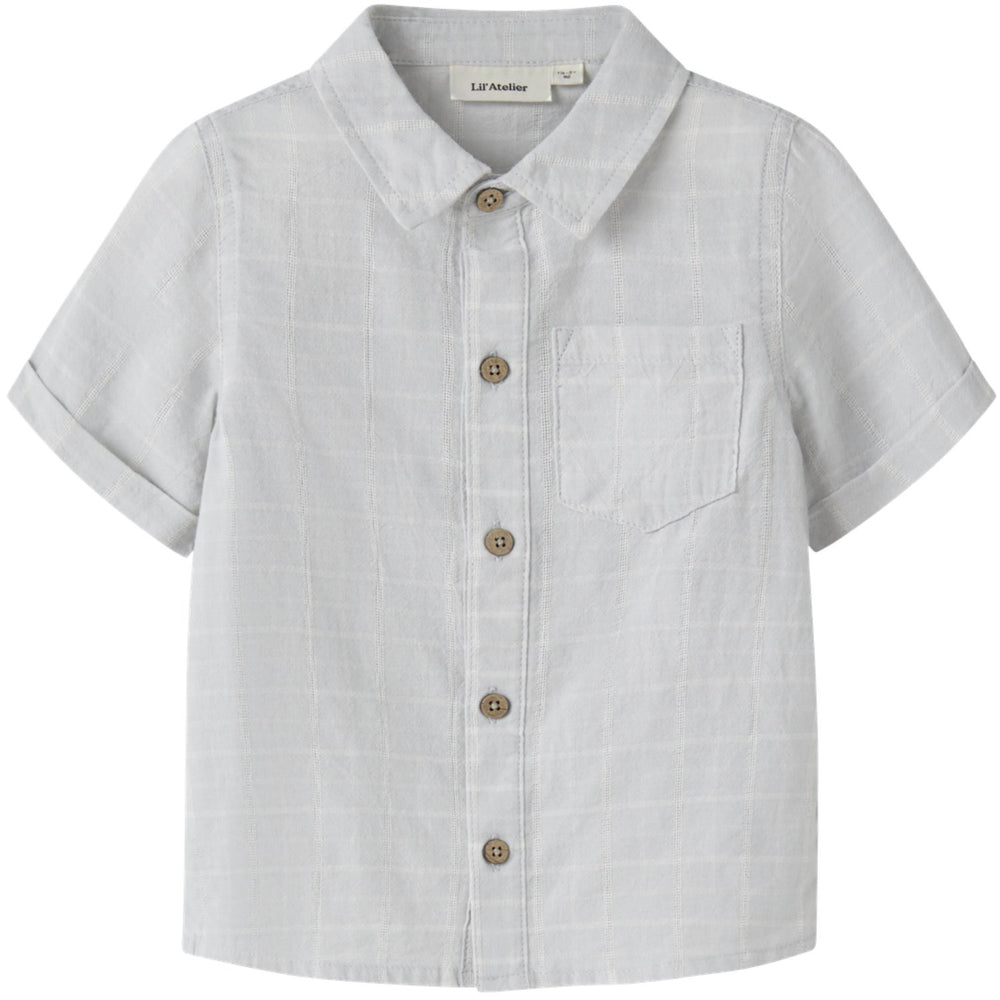 Køb Lil'Atelier Gray Dawn Coconut Milk Nmmflorentin Ss Skjorte Lil