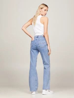 Calça jeans flare de cintura alta Sylvia