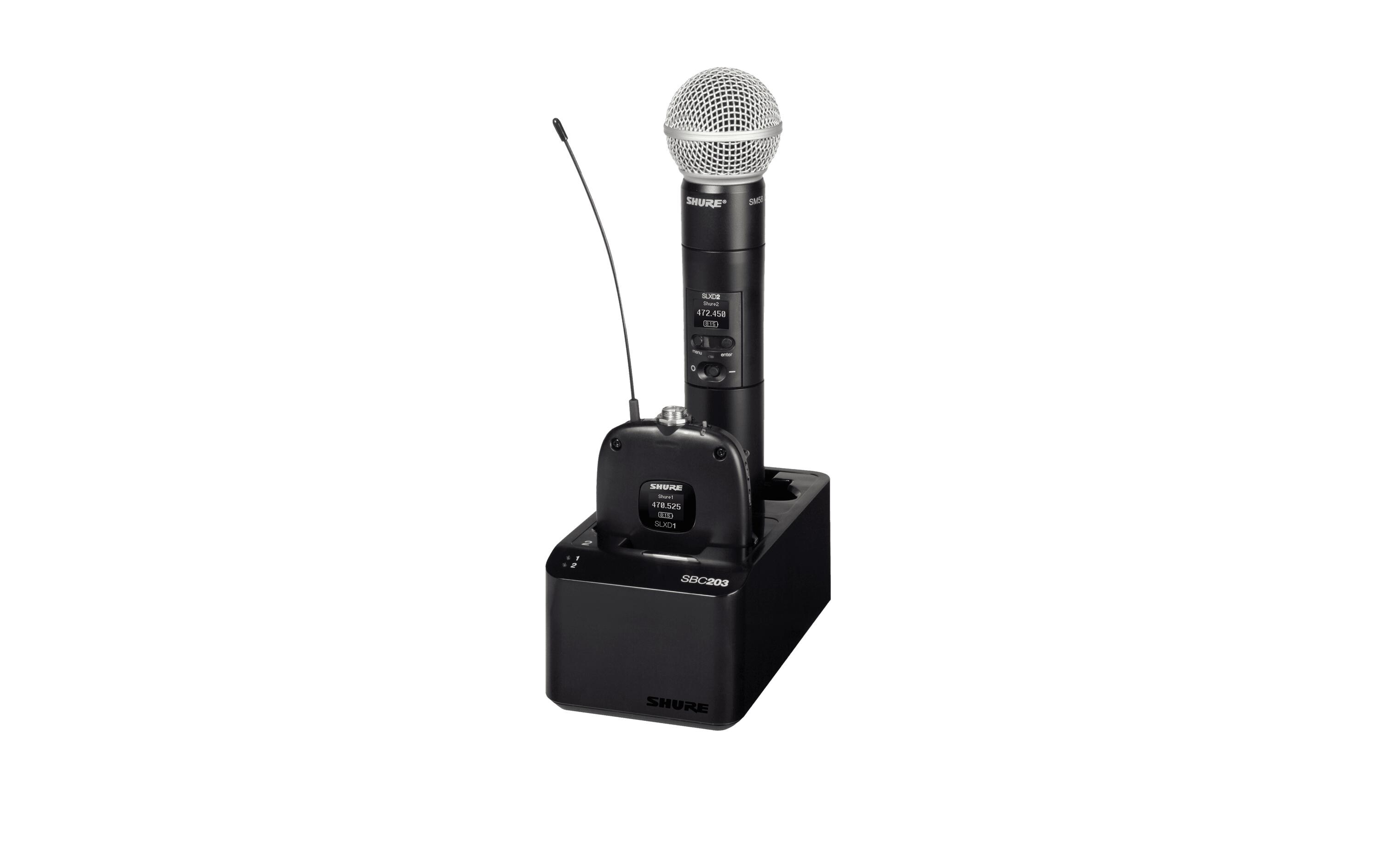 Ladestation SBC203-E<br>2-fach-Ladestation für SB903 Lithium-Ionen-Akkus