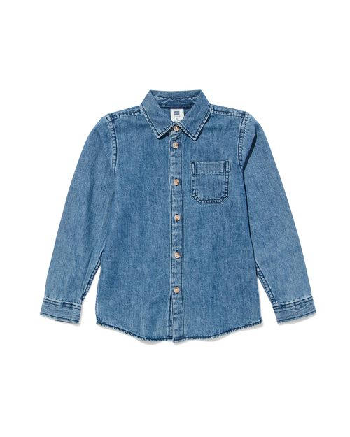 chemise enfant denim  bleu