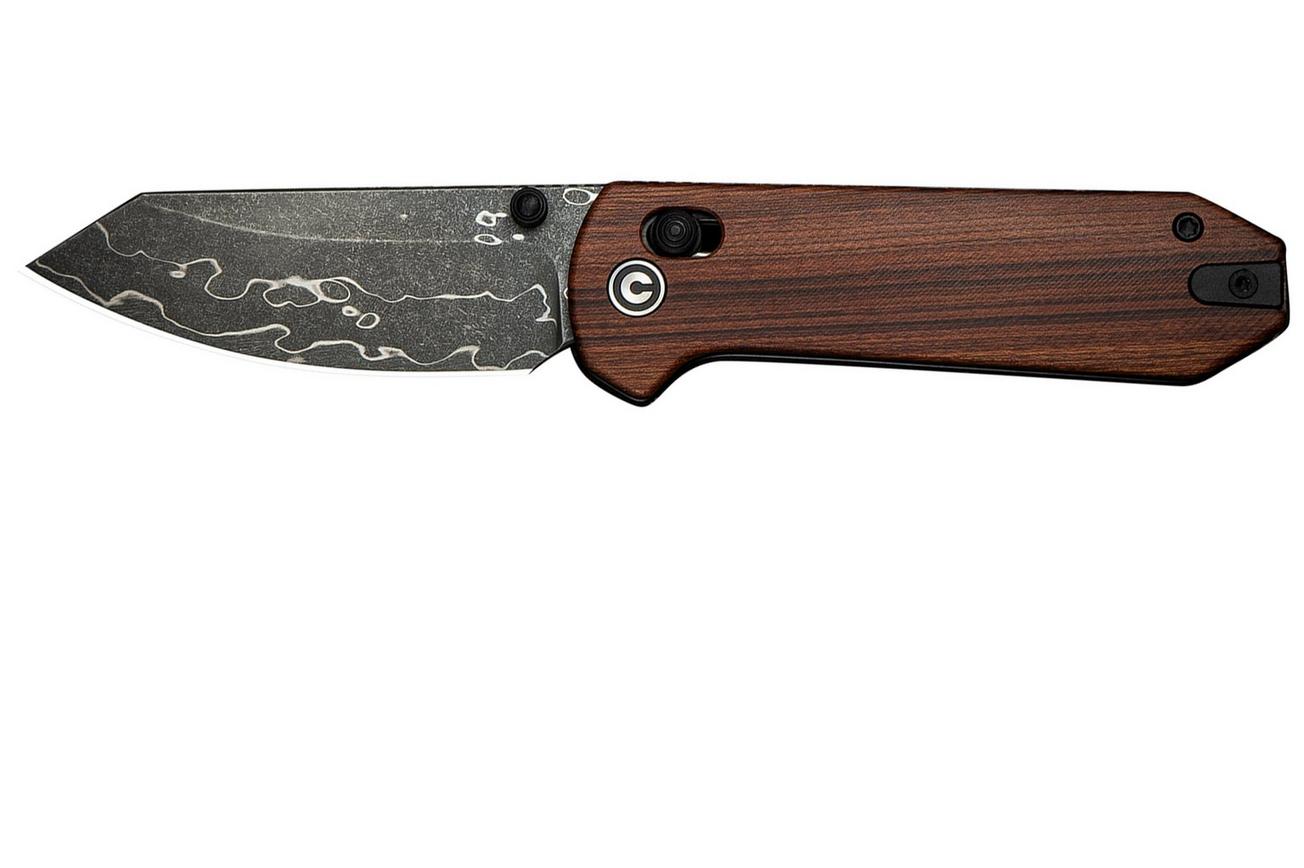 Civivi Yonder C23073B-DS1 Damascus, Guibourtia Wood, zakmes