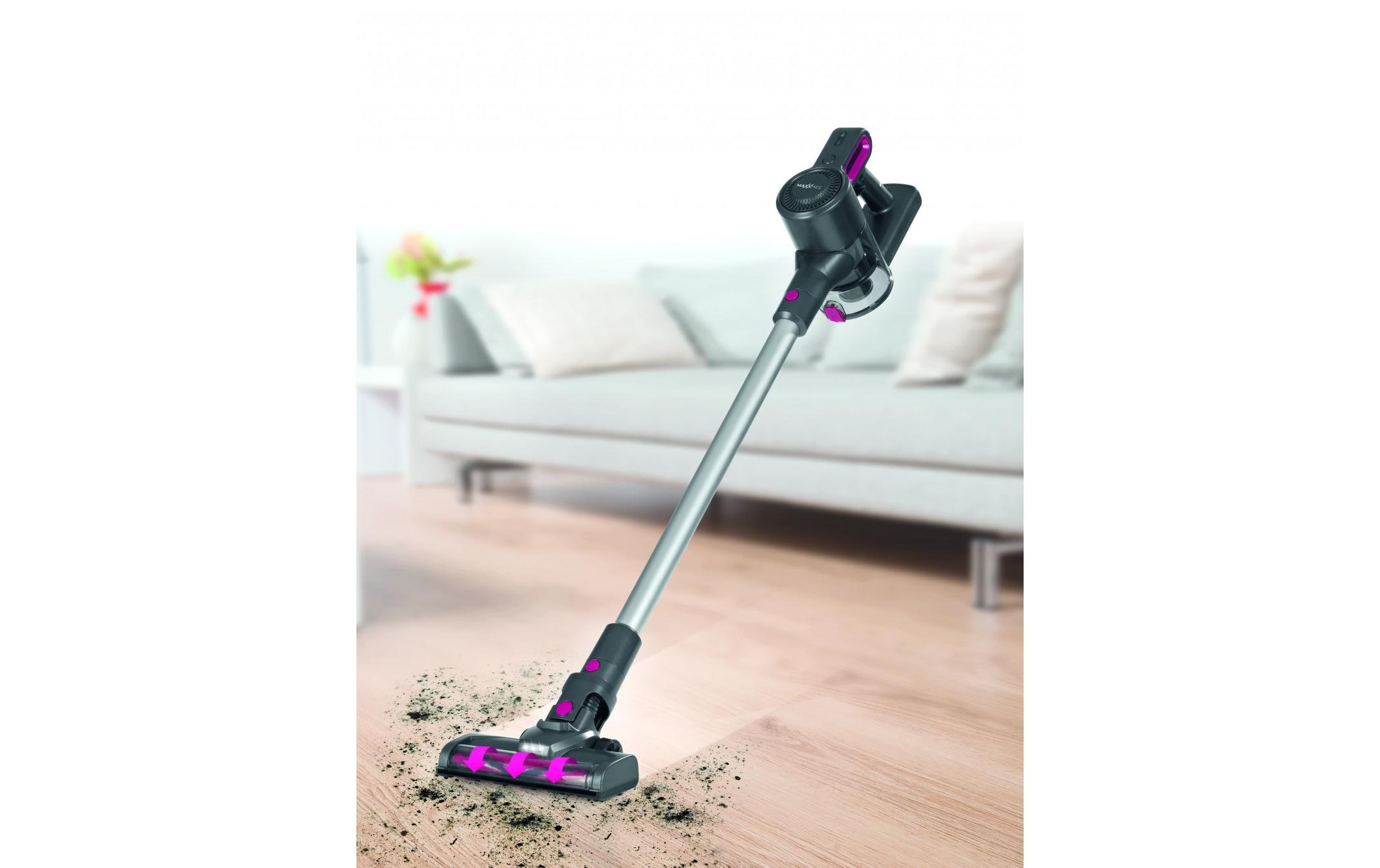 Akku-Hand- und Stielsauger Anthrazit/PinkKompakter Akku Zyklon Staubsauger