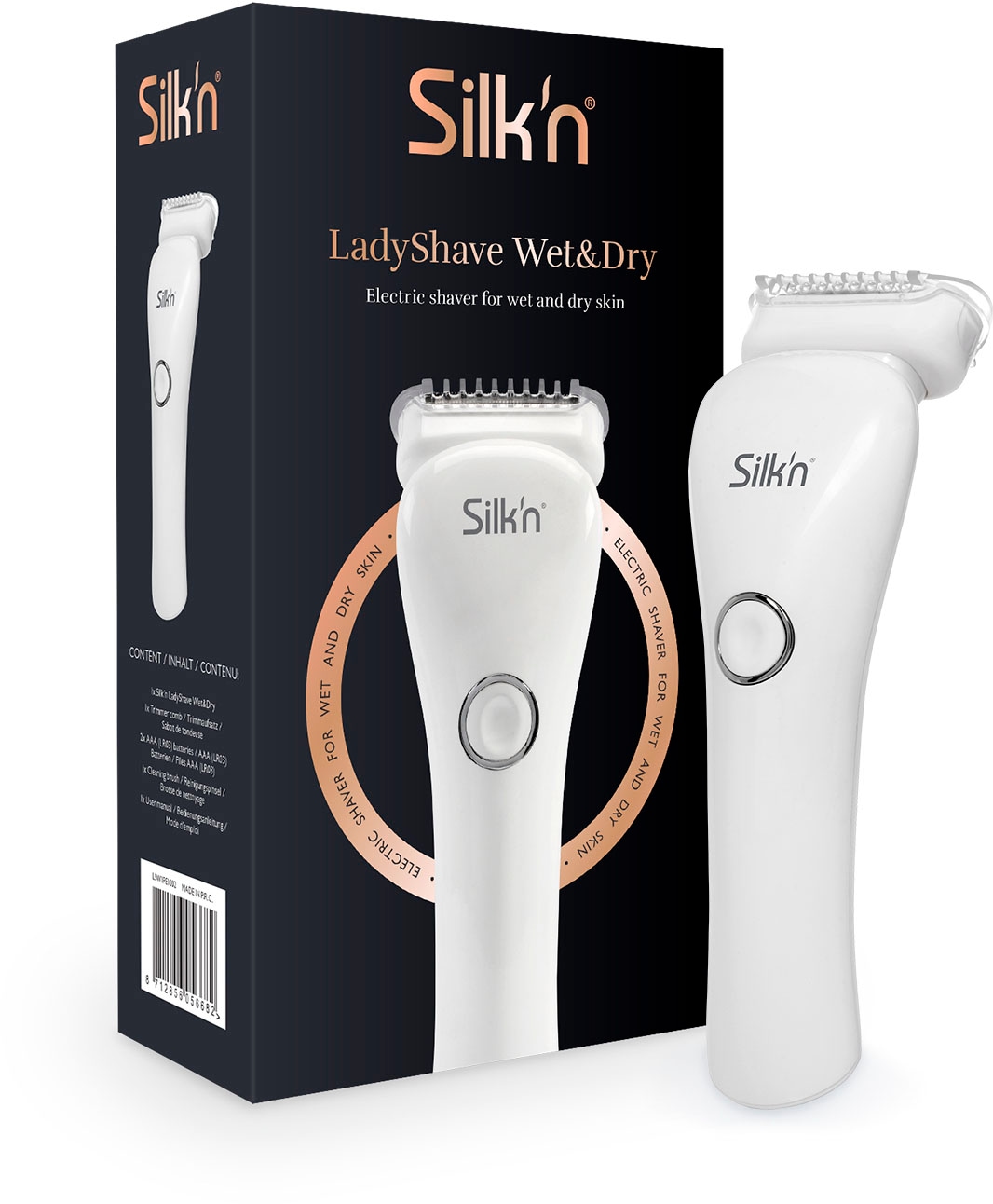 Silk'n Elektrorasierer »LadyShave« 1 Stk. Aufsätze Wet&Dry