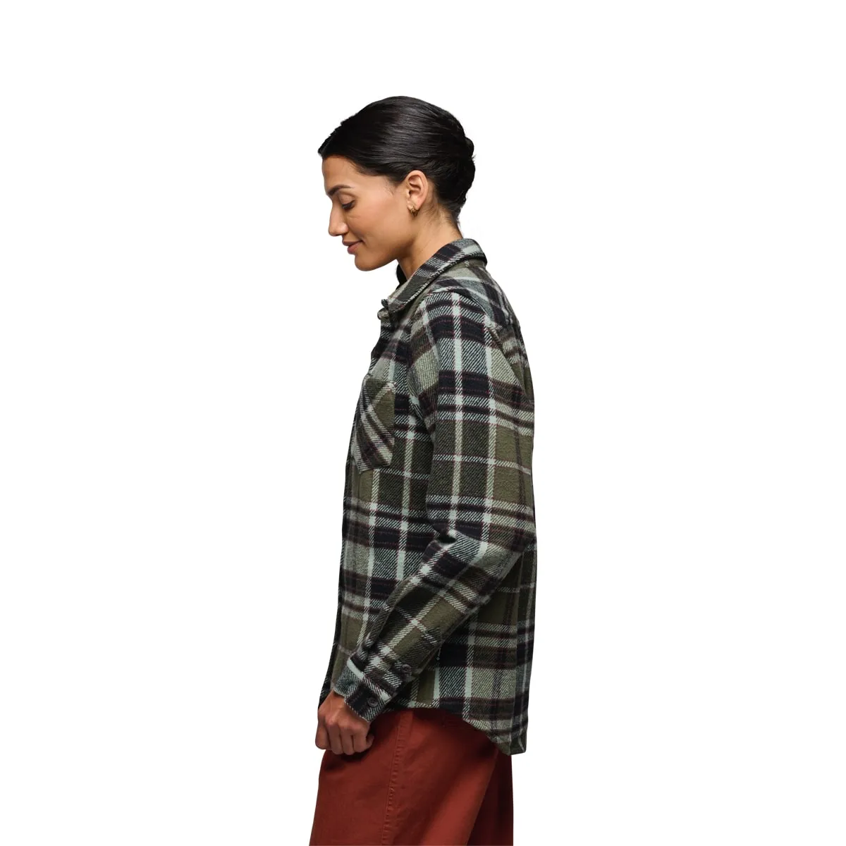 Black Diamond Women's Project Heavy Flannel Tundra-Black-Agave Plaid