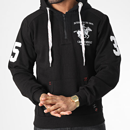 Sweat Capuche Folton Noir