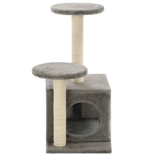 Arranhador para Gatos vidaXL com Haste de Sisal, Cinza