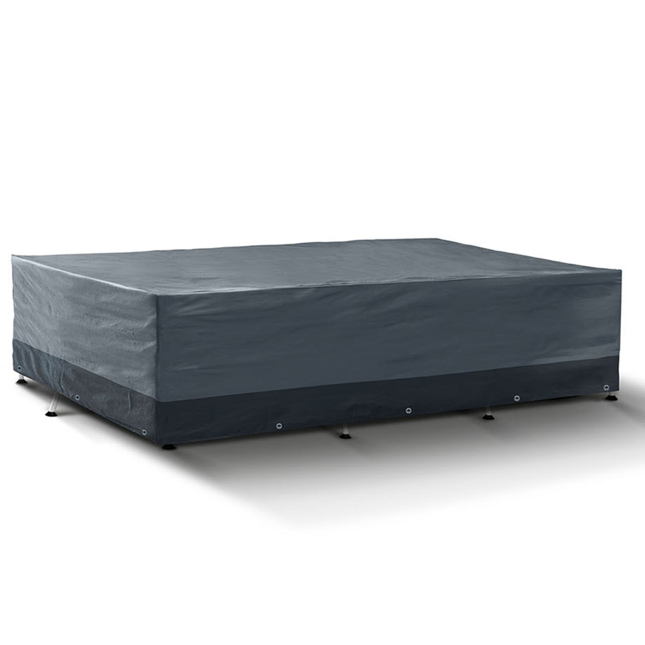 Pratik Garden Housse de protection pour piscine rectangulaire gris/noir -  420x220x100 cm