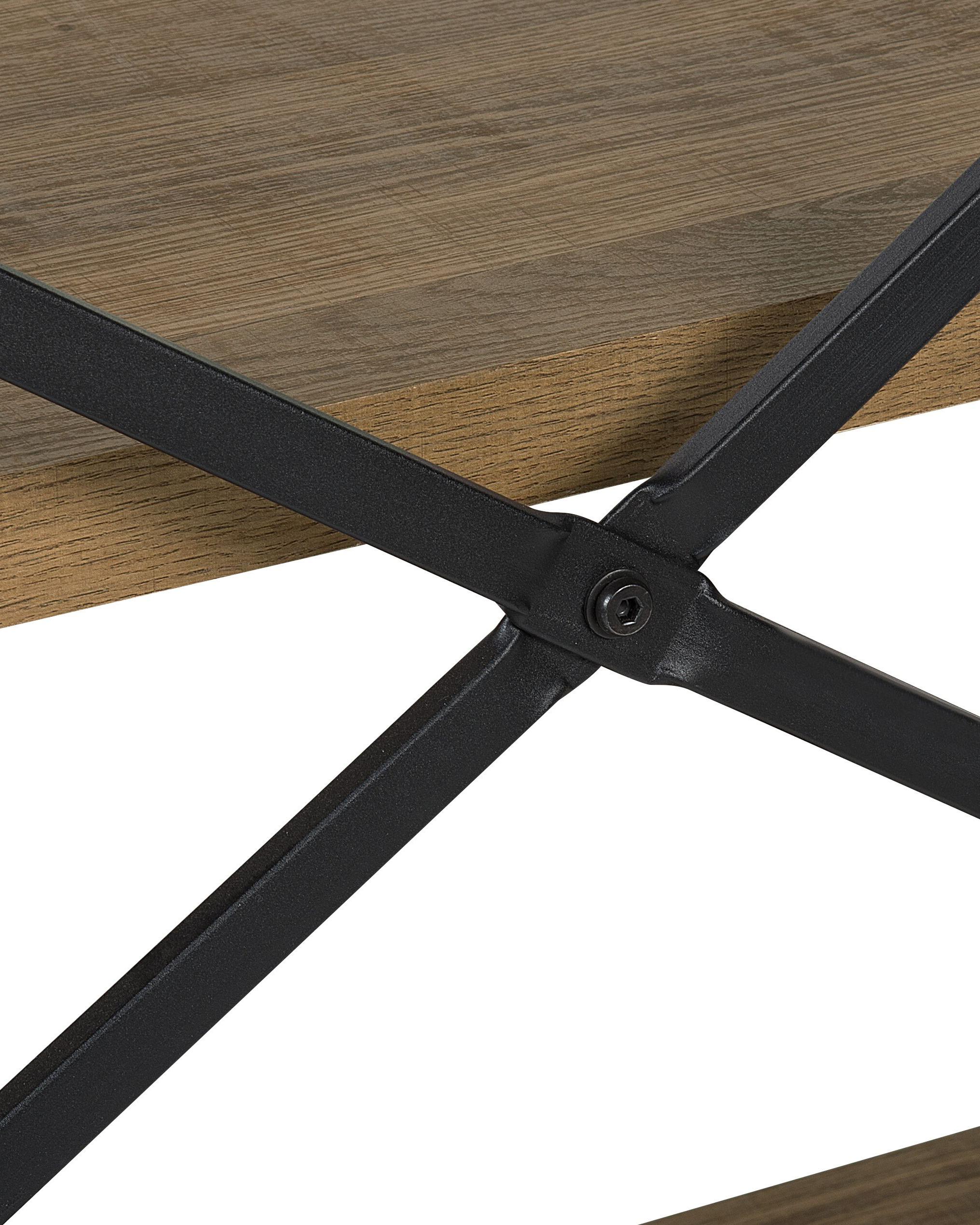 Opbergkast met 3 planken TIMBER 111 cm Donkerbruin