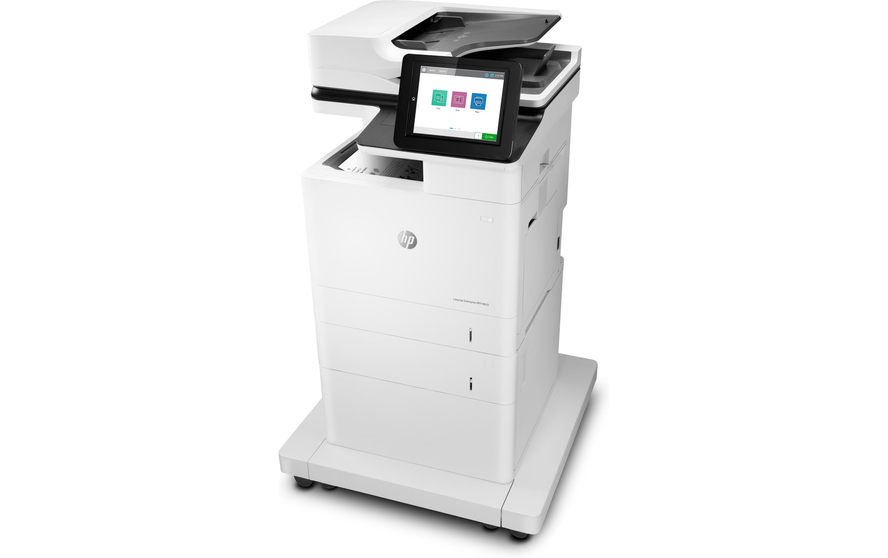 Multifunktionsdrucker LaserJet Enterprise MFP M635fht<br>4-in-1-Monolaser-Multifunktionsdrucker für grosse Arbeitsgruppen