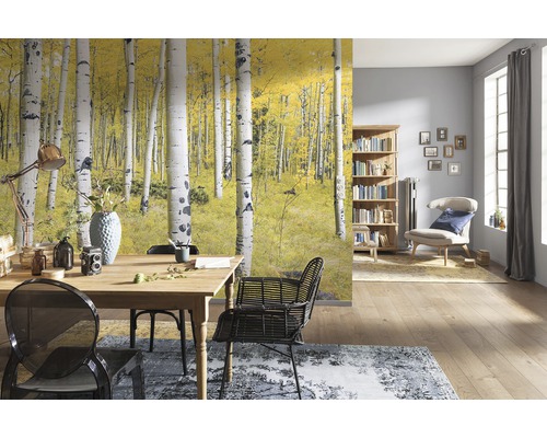 Vliesbehang SH069-VD4 Stefan Hefele Ed 1 Orange Forest 4-delige set 400 x 250 cm