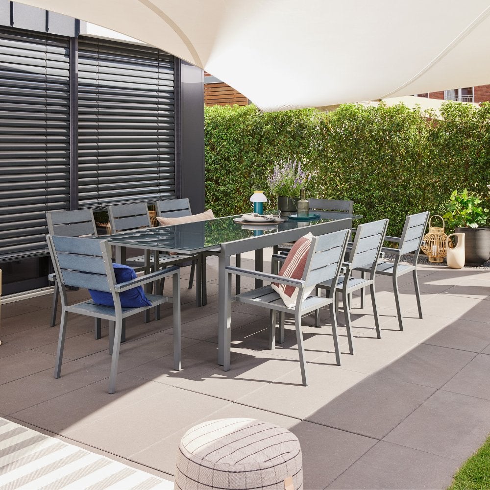 Home Deluxe - Uitschuifbare tuintafel - SOL - ca. 180(240)x90x75 cm - incl. accessoires | Tuinmeubelen Uitschuifbare tafel Balkonset
