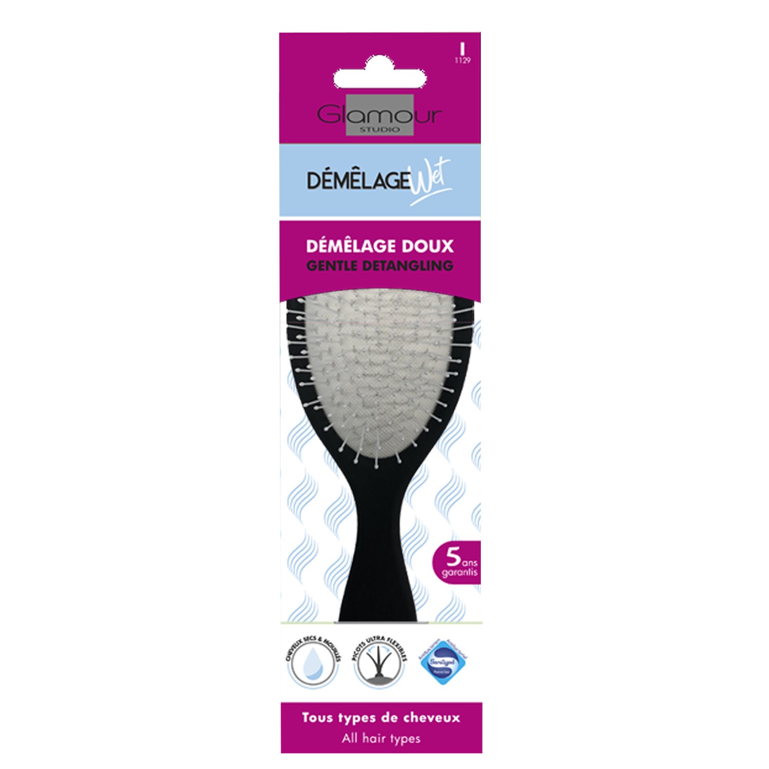 Escova De Cabelo Oval Wet Glamour Studio Un