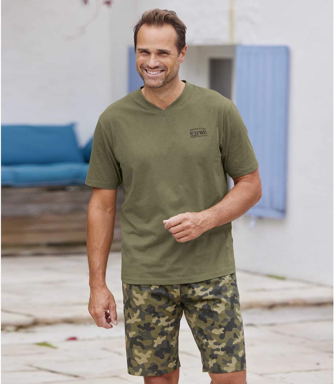Pyjashort Jersey Camouflage
