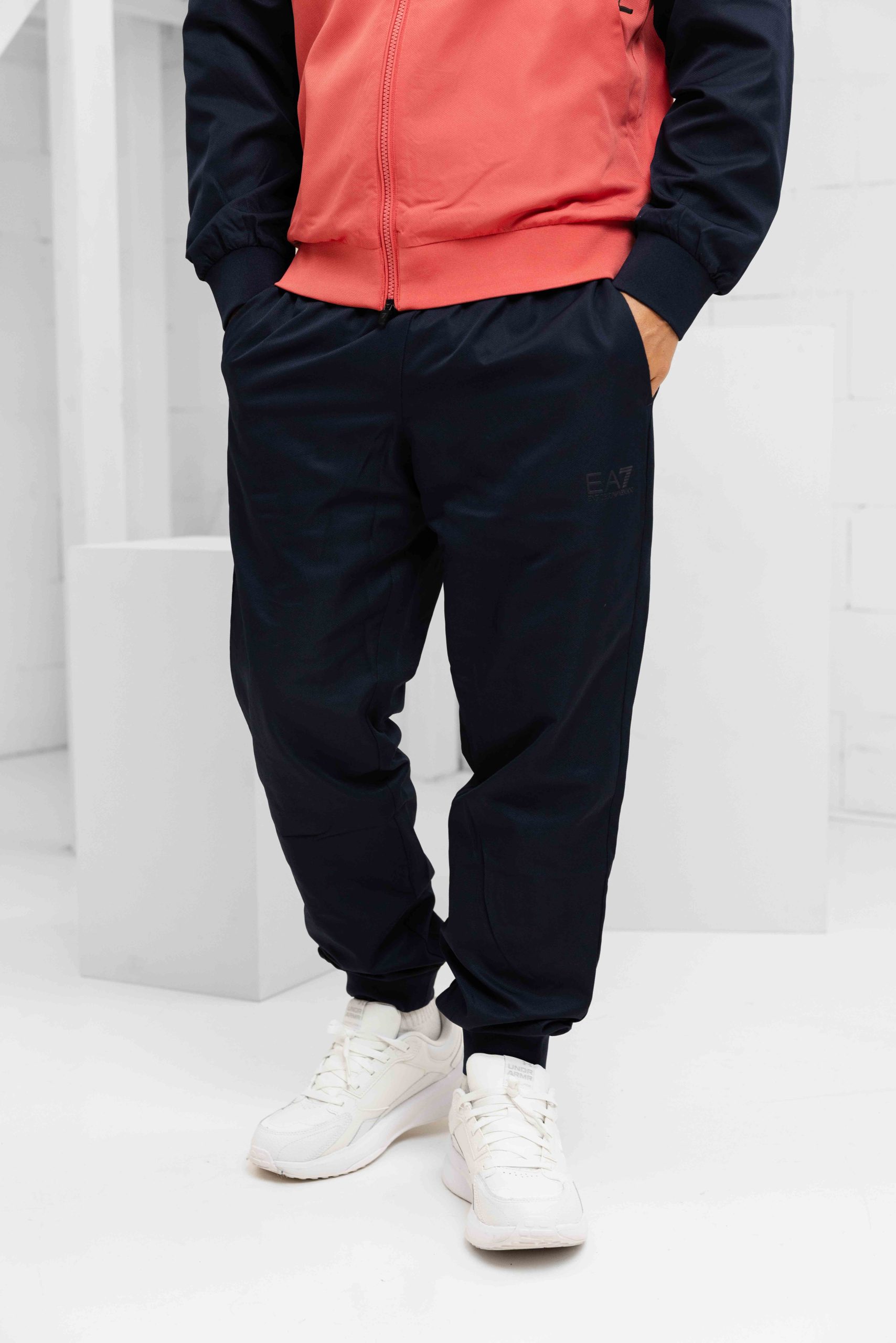 EA7 Emporio Armani 7M000642 Trainingspak Heren Rood/Donkerblauw