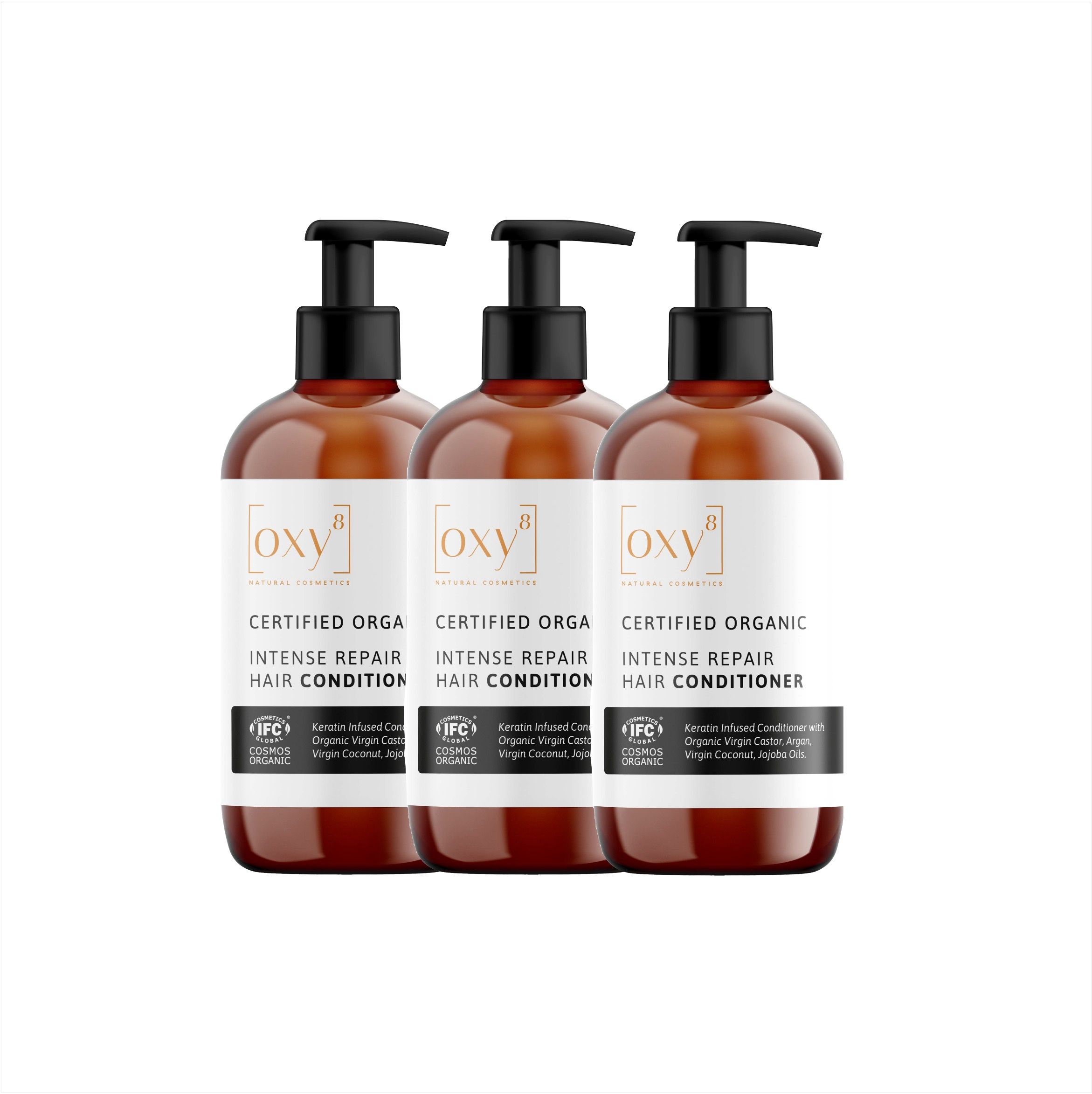 oxy8 Naturkosmetik INTENSE REPAIR HAIR CONDITIONER - Haarspülung - Sparset 3er Packung