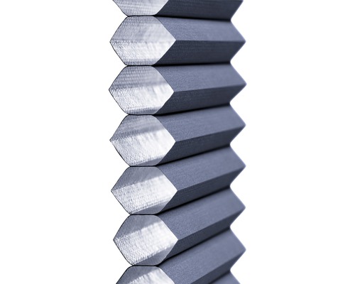 VELUX Advantage Set: Warmtewerend zonnescherm, transparant zwart, en honingraat plisségordijn, blauw, FOP C02 1156S