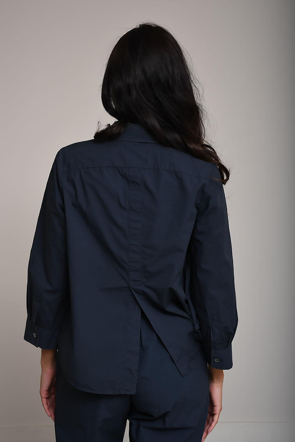 Molly cropped cotton shirt