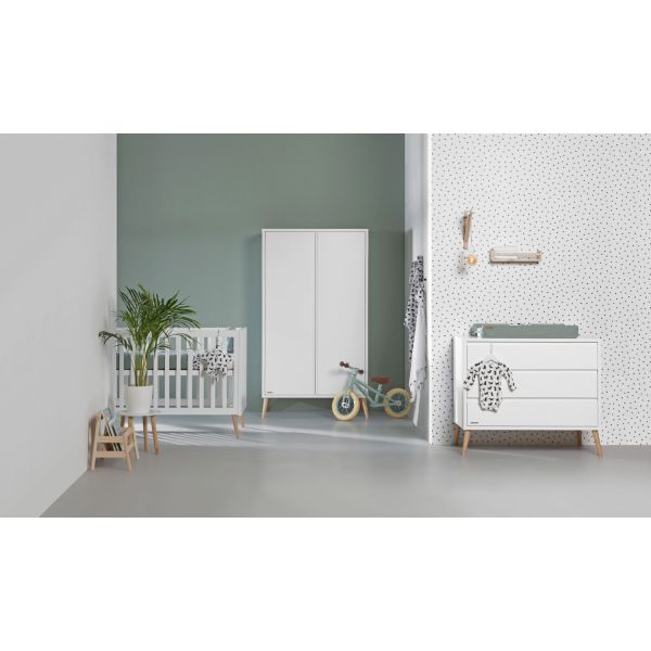 Europe Baby Sterre Babybed Wit 70 x 140 cm