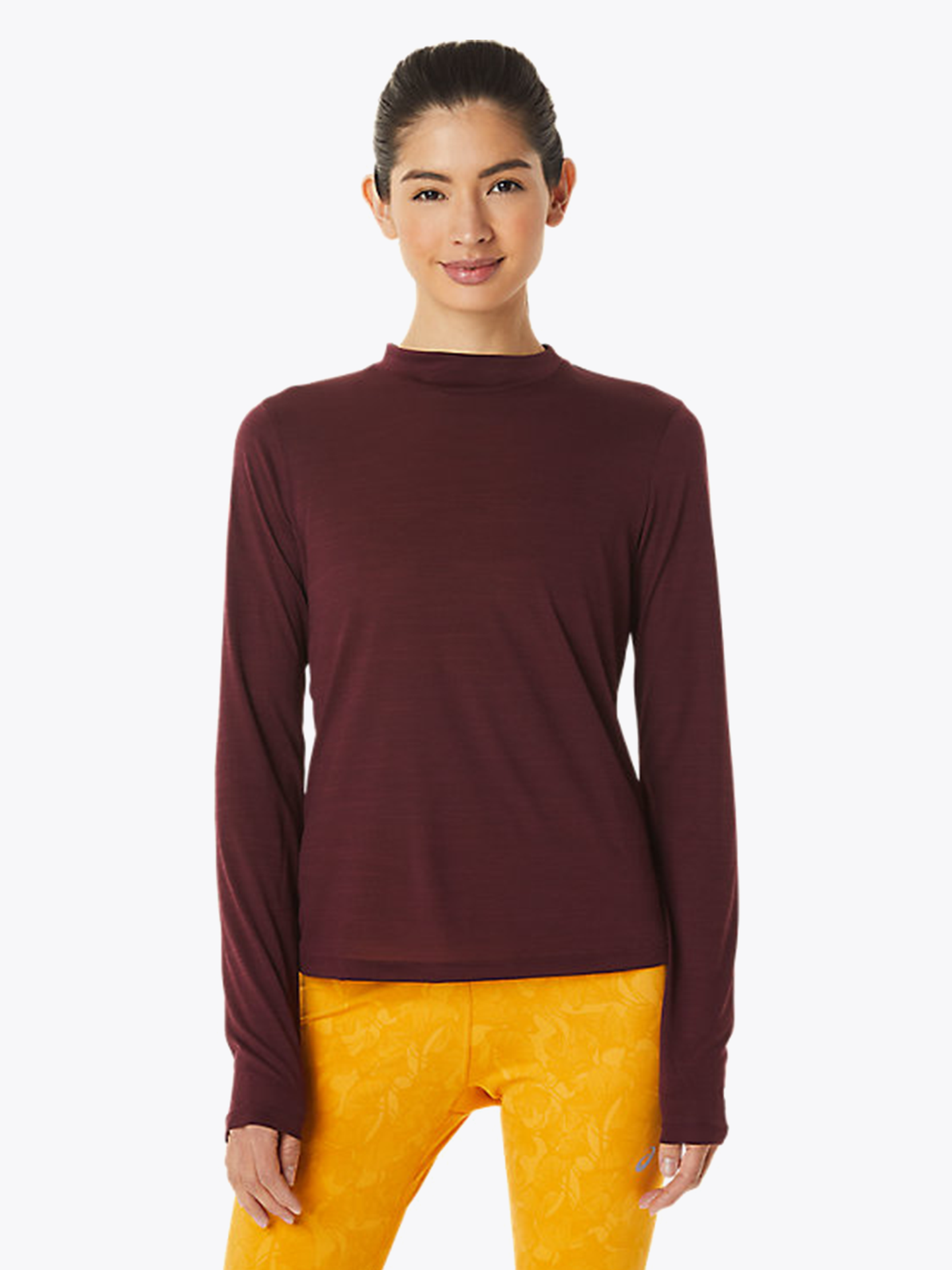 Mock Neck Run Long Sleeve Top