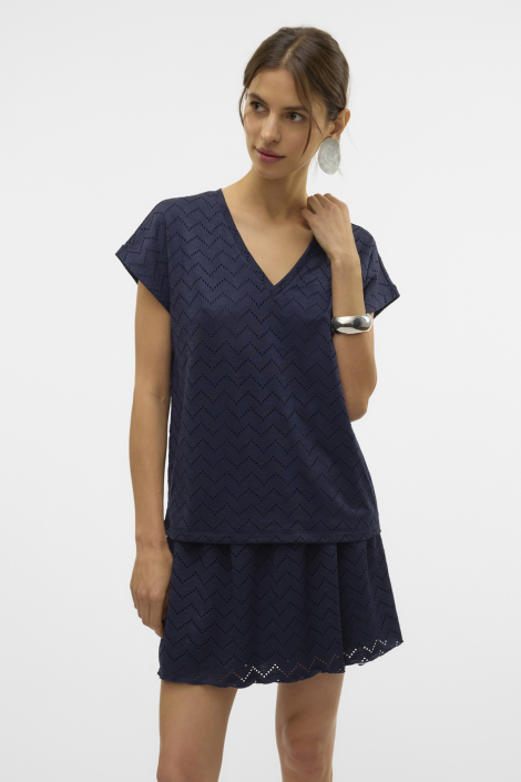 Vero Moda blauwe dames t-shirt
