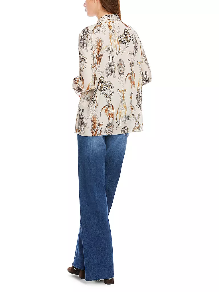 MARC CAIN Seidenbluse grau