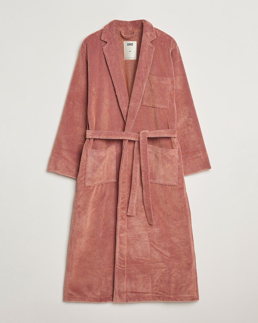 OAS Velour Long Robe Roza