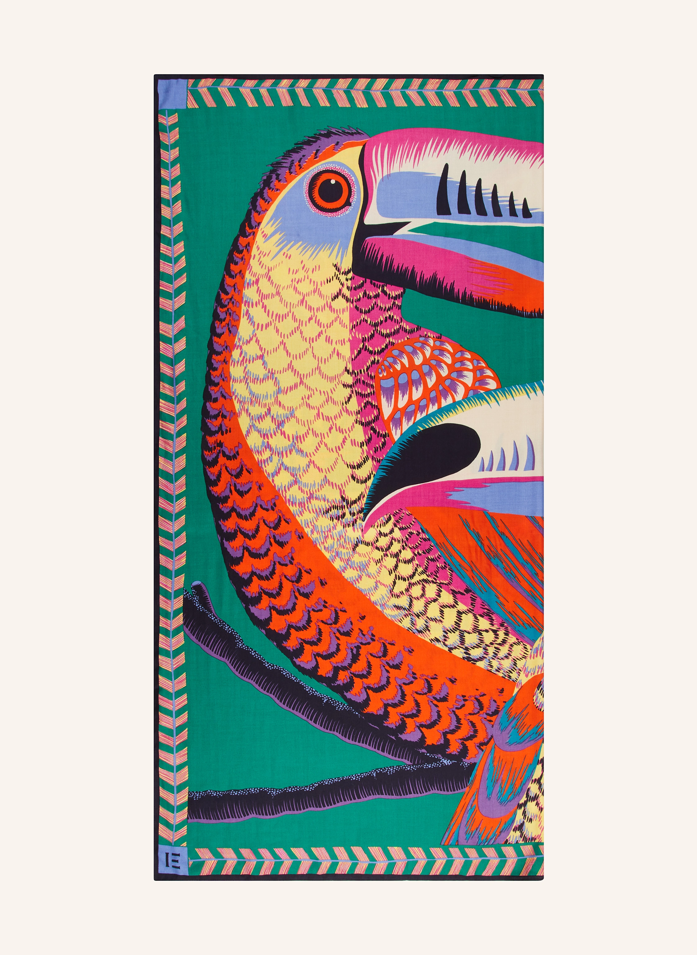 INOUI EDITIONS Tuch TOUCAN mit Seide
