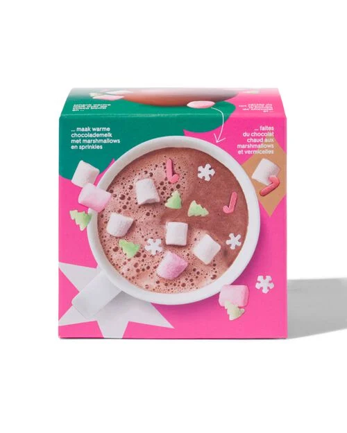 bombe de chocolat chaud - chocolat au lait avec décorations et marshmallows