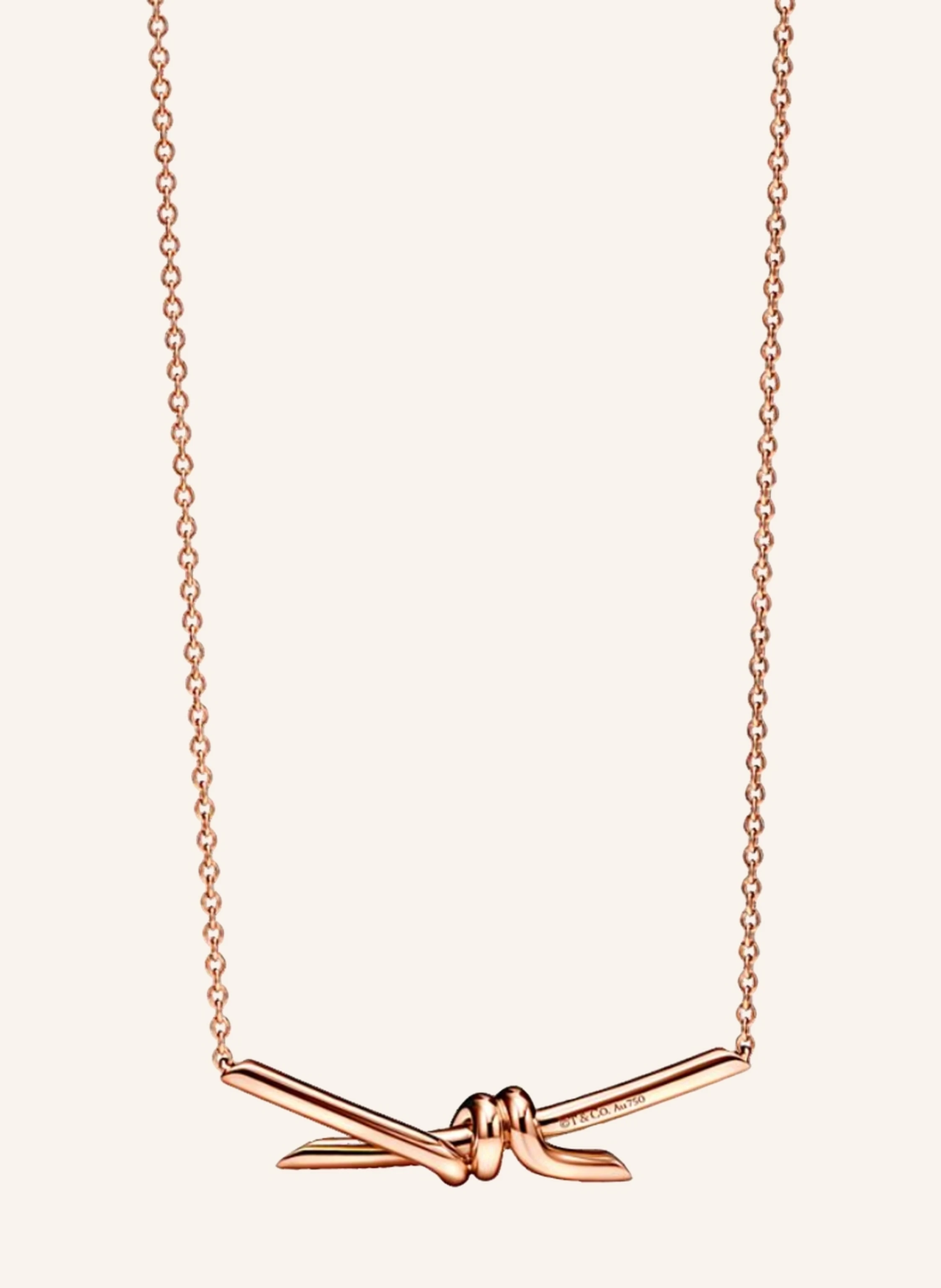 TIFFANY & Co. Tiffany Knot HALSKETTE aus 18 Karat Roségold