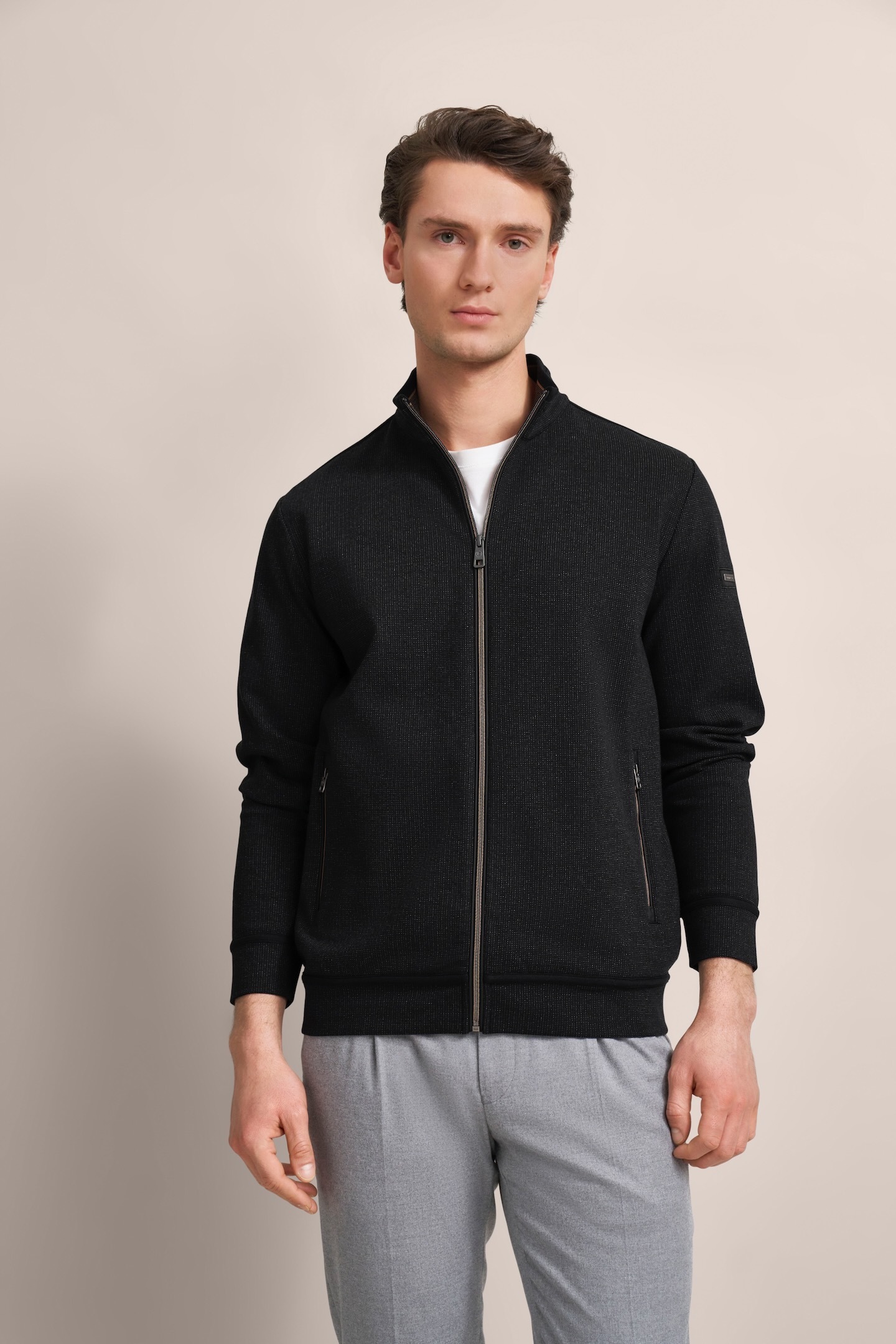 bugatti Sweatjacke , mit leichter Struktur