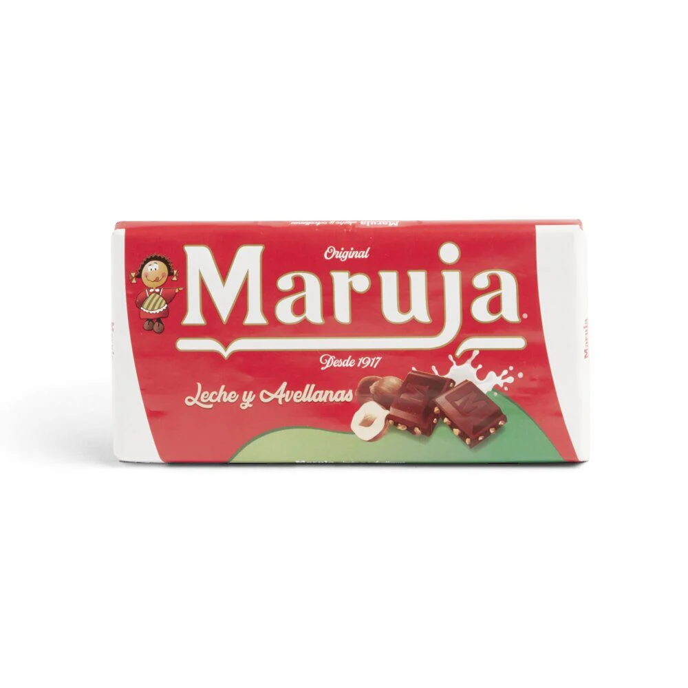 Tablette de chocolat au lait et noisettes Maruja 100g