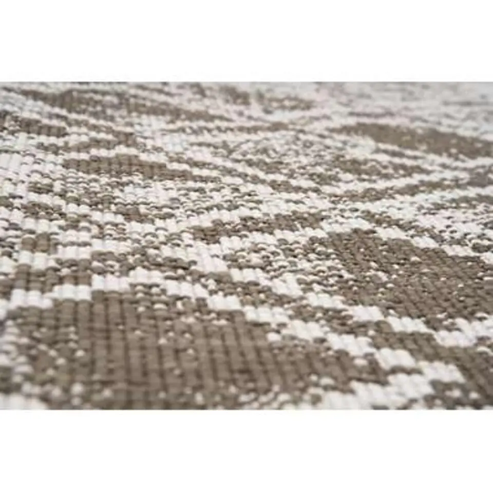 Eva Interior Buiten vloerkleed Frost - Bruin/Wit - 200x290 cm