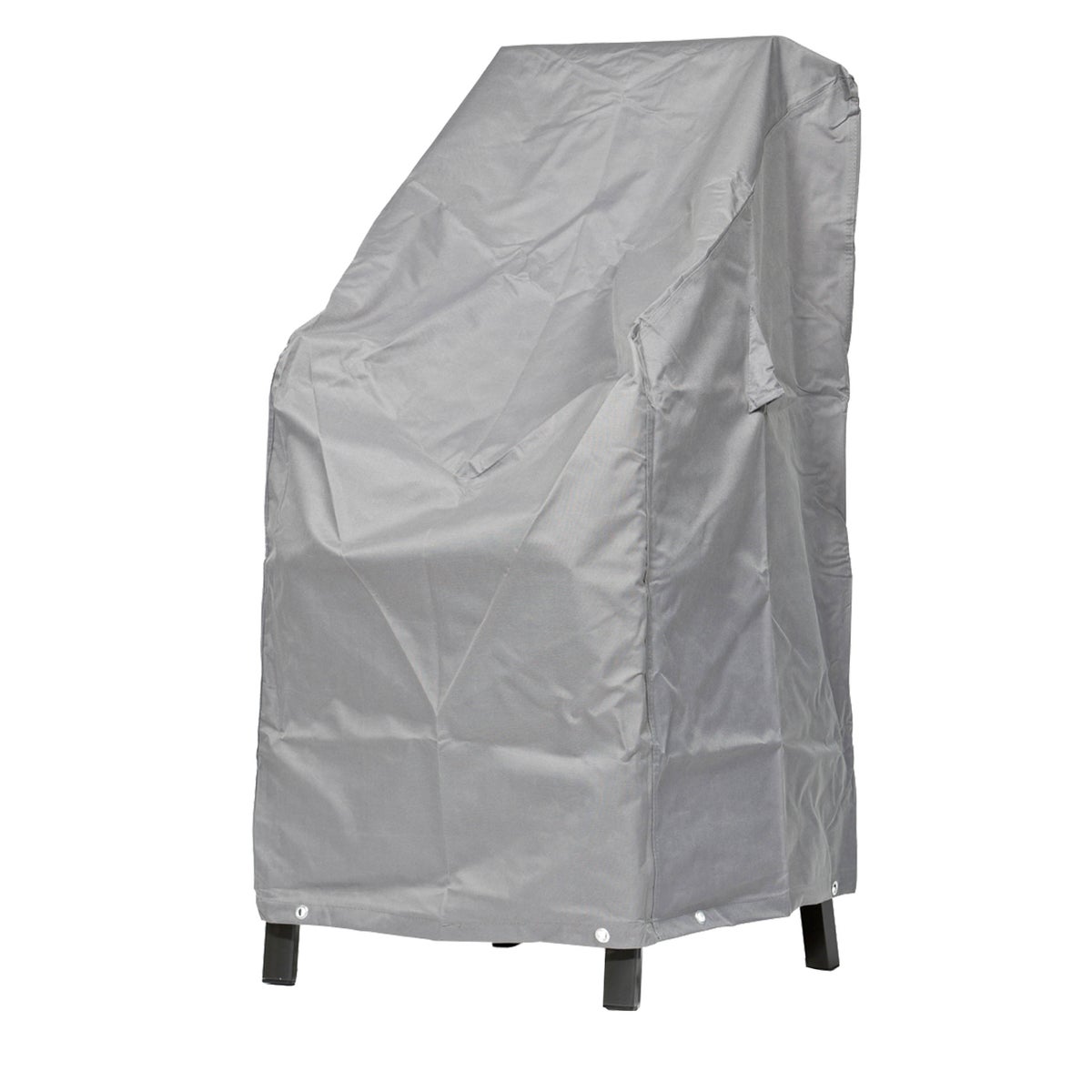 More Garden - Premium beschermhoes voor stapelstoelen / klapstoelen | 66x66x80/120cm | Robuuste hoes voor tuinstoelen en stapelstoelen, waterdicht en weerbestendig, gemaakt van Oxford 600D-stof | Lichtgrijs