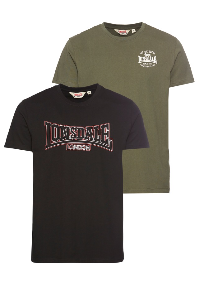 Lonsdale T-Shirt »HAWTON«, 2 Stk. Doppelpack