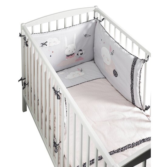 Miss Fleur de Lune Édredon   Rose        70 x 140 cm   de               Sauthon Baby's Sweet Home