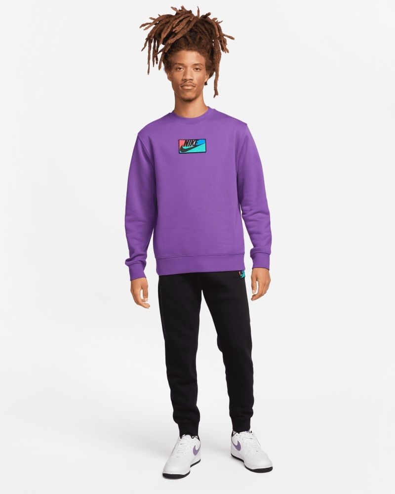 Sweat-shirt Nike Sportswear Club Fleece Violet pour homme