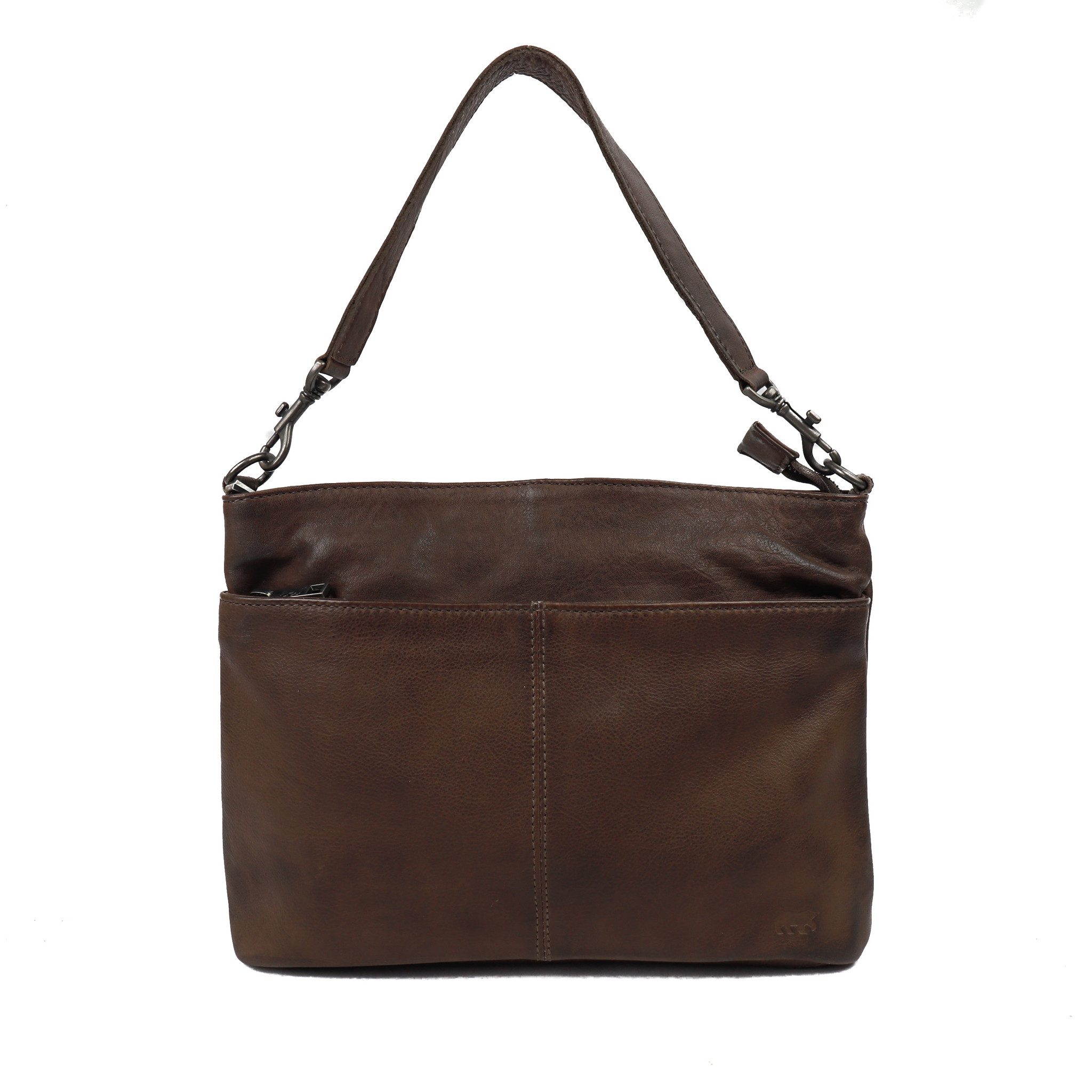 Bear Design Callisto Pelle Hand/ Schoudertas Angelica Donkerbruin CP1536